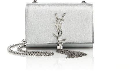 ysl glitter bag silver|YSL black evening bag.